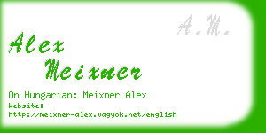 alex meixner business card